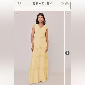 Revelry Yellow Bridesmaid Dress